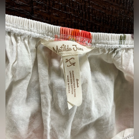 Matilda Jane Enchanted Garden Parker Floral Scoop Neck Dress  SZ L - Picture 3 of 5